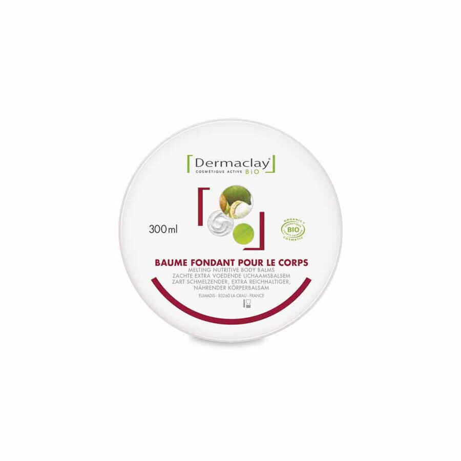 Dermaclay Baume corporel au beurre de karité bio 300 ml