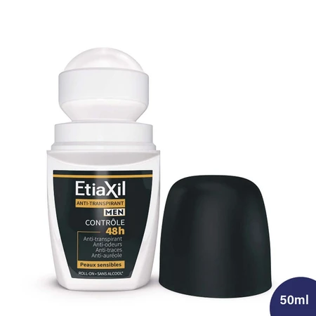 Etiaxil Aluminiumvrije Roll-on Deodorant voor Mannen 48h Peaux Sensibles 50ml