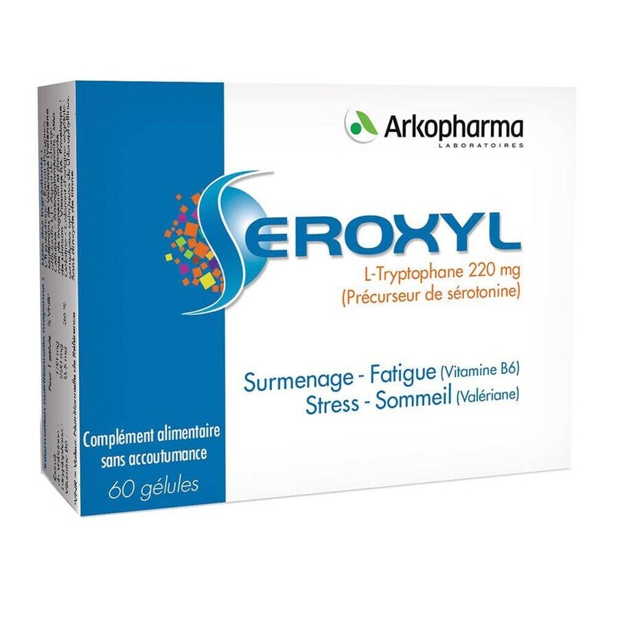 Arkopharma Séroxyl Exceso de trabajo y cansancio Valeriana, Vitamina B6 60 cápsulas