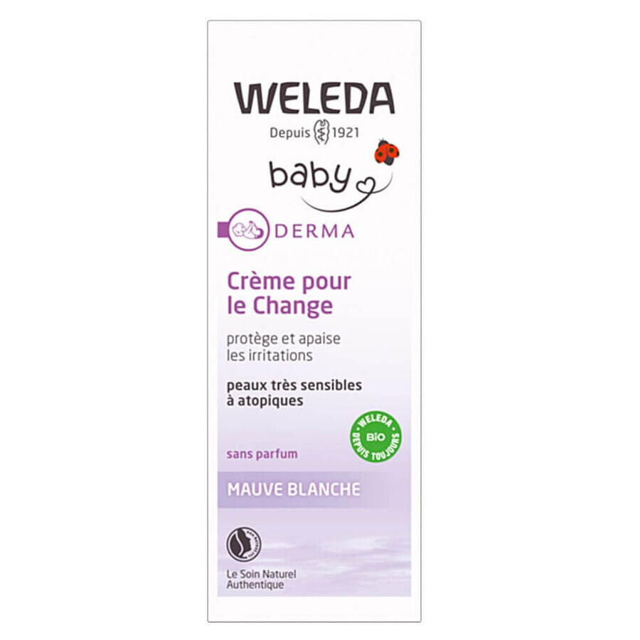 Weleda Derma Crème pour le Change Mauve Blanche Bébé 50ml Weleda Derma Crème pour le Change Mauve Blanche Bébé 50ml