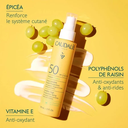 Caudalie Vinosun Spray Solar Spf50 Rostro y Cuerpo 150ml