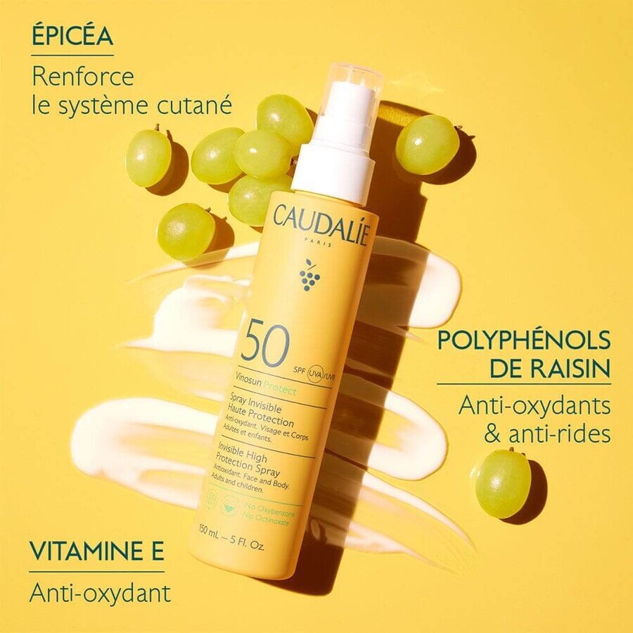 Caudalie Vinosun Spray Solar Spf50 Rostro y Cuerpo 150ml