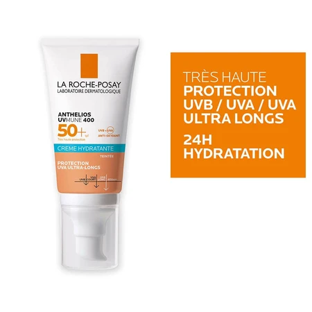La Roche-Posay Crème solaire hydratante teintée avec parfum Très haute protection SPF 50+ 50ml
