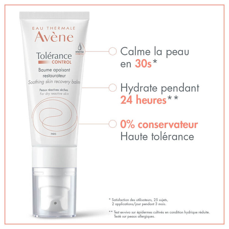 Avène Tolérance Control Bálsamo calmante equilibrante Pieles secas y reactivas 40 ml