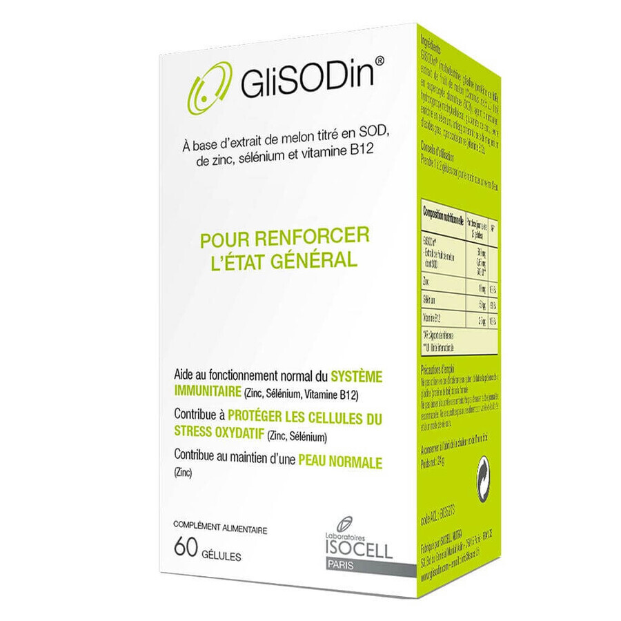 Isocell Glisodin General Status 60 Capsules