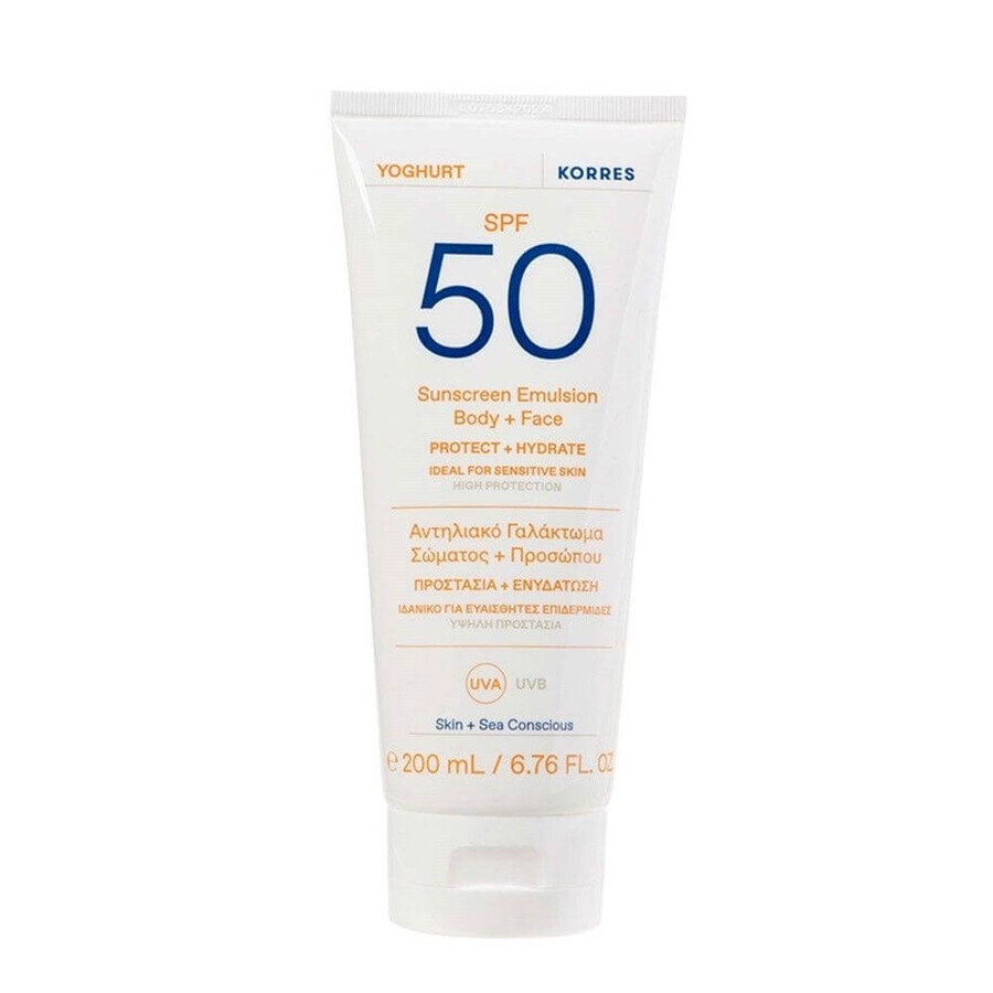Korres Yogurt Crema Solare Viso e Corpo SPF50 200 ml