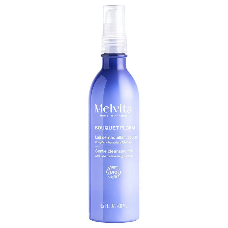 Melvita Floral Bouquet Lait Démaquillant Douceur Bio 200ml