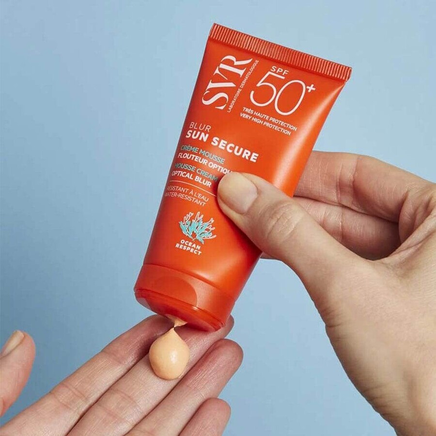 Svr Sun Secure Blur Crème Mousse SPF50+ Parfumvrij 50ml