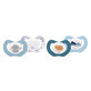 Dodie Physiological silicone nighttime pacifiers 6 months and older x2