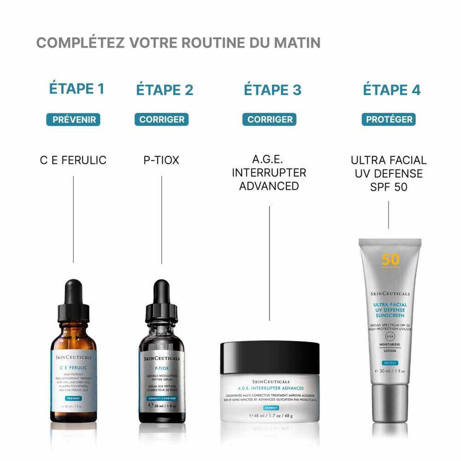 Skinceuticals P-Tiox Sérum Visage Correcteur Anti Rides Avancé Aux Peptides 30ml