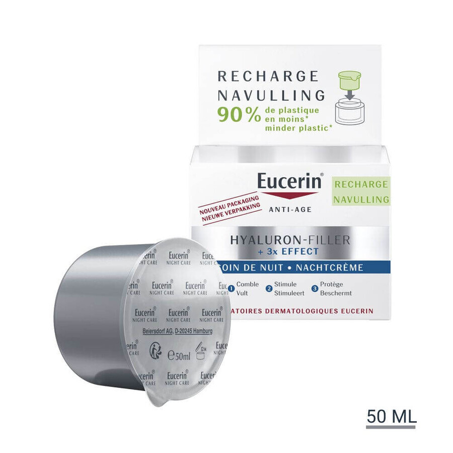 Shop Eucerin Hyaluron-Filler + 3x Effect Refill Anti-Ageing Nachtpflege 50ml Eucerin Hyaluron-Filler + 3x Effect Refill Anti-Ageing Nachtpflege 50ml