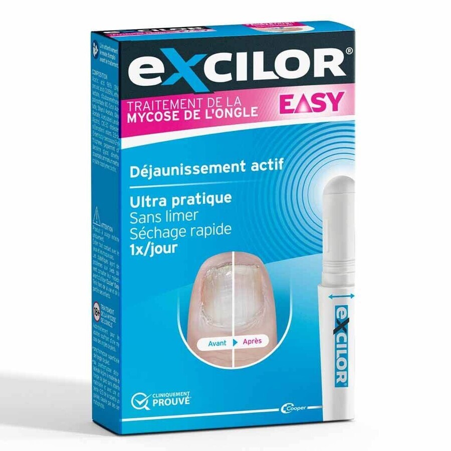 Excilor EASY Traitement Mycose De l’Ongle Déjaunissement 4ml