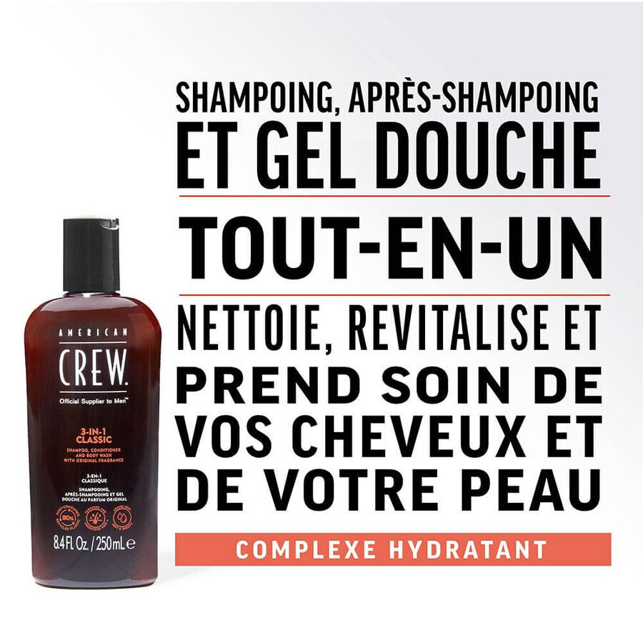 American Crew Classic Shampoo 3 in 1 100ml