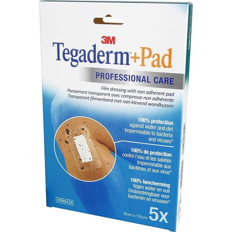 Comprar 3M Tegaderm Film Apósitos 9cm X 15cm x5 3M Tegaderm Film Apósitos 9cm X 15cm x5