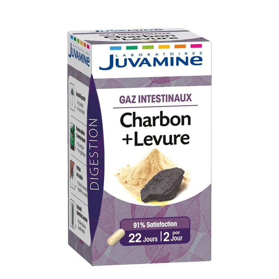 Juvamine Charcoal + Yeast 45 Gelule