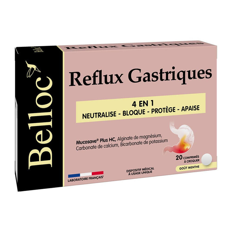 Belloc Acid Reflux 20 chewable tablets