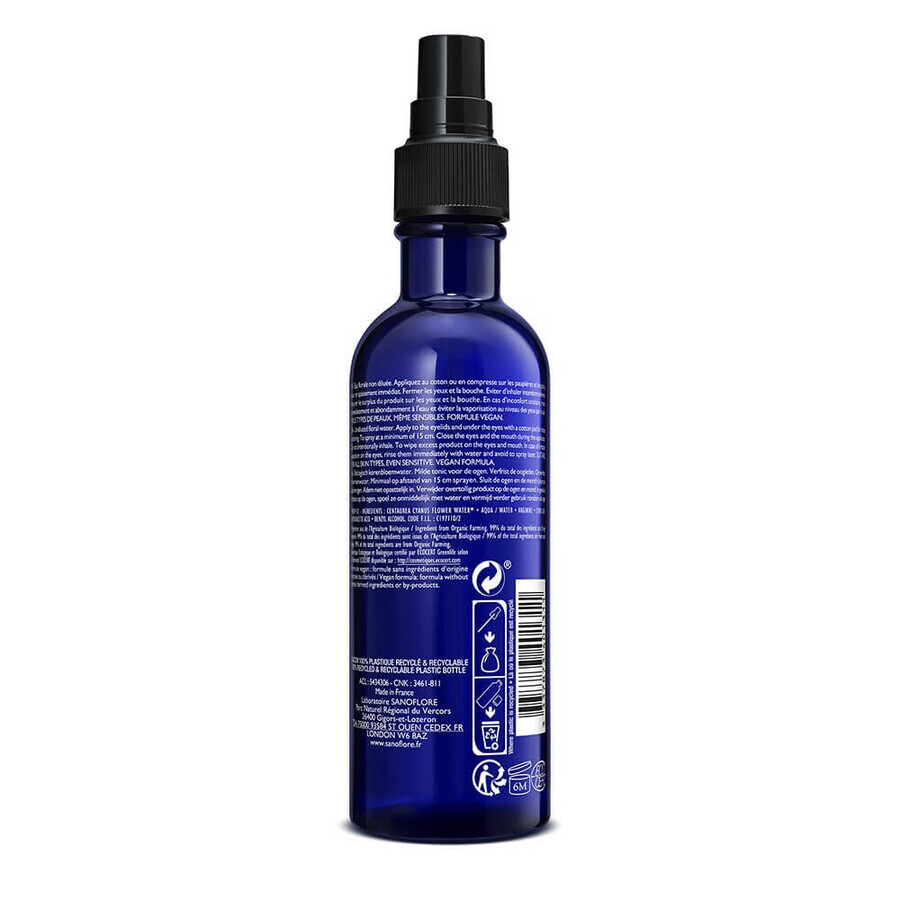 Sanoflore Eaux Florales Veritable Eau Florale Bleuet Messicole Bio 200ml