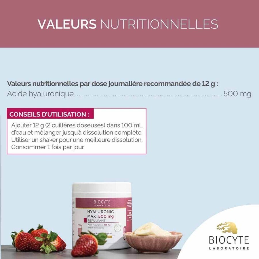 Biocyte Anti-rughe Maxi Ialuronico 20x14g Gusto Fragola e Banana 240g