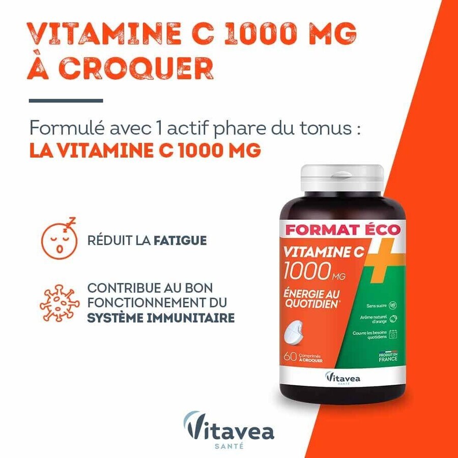 Vitavea Santé Vitamine C 1000 mg Dagelijkse energie 60 tabletten