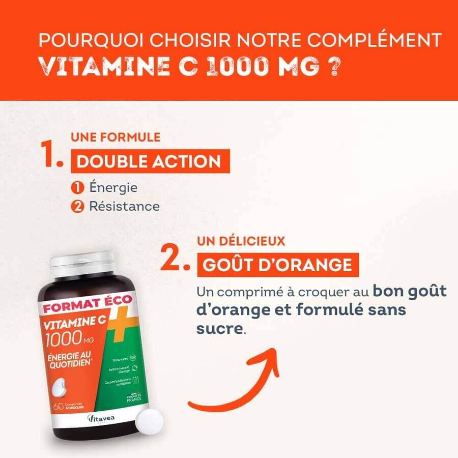 Vitavea Santé Vitamine C 1000 mg Dagelijkse energie 60 tabletten