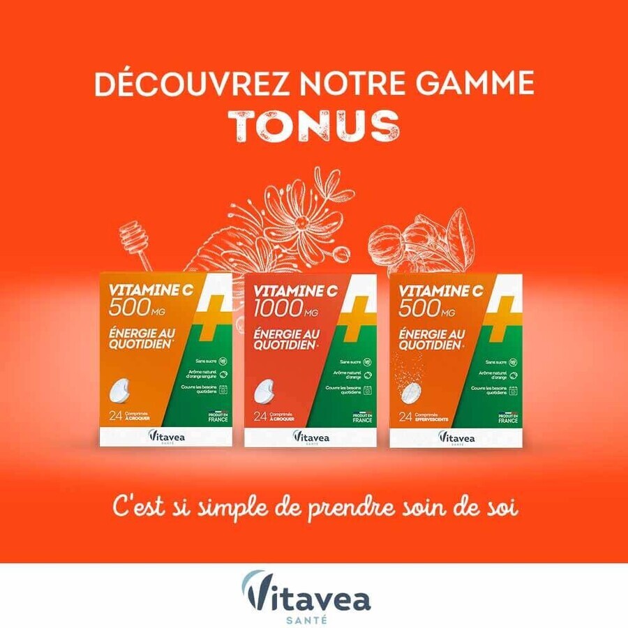 Vitavea Santé Vitamine C 1000 mg Dagelijkse energie 60 tabletten