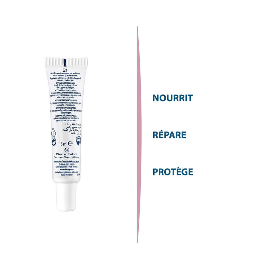 Ducray Ictyane Gebarsten en Beschadigde Lippen Balsem 15ml