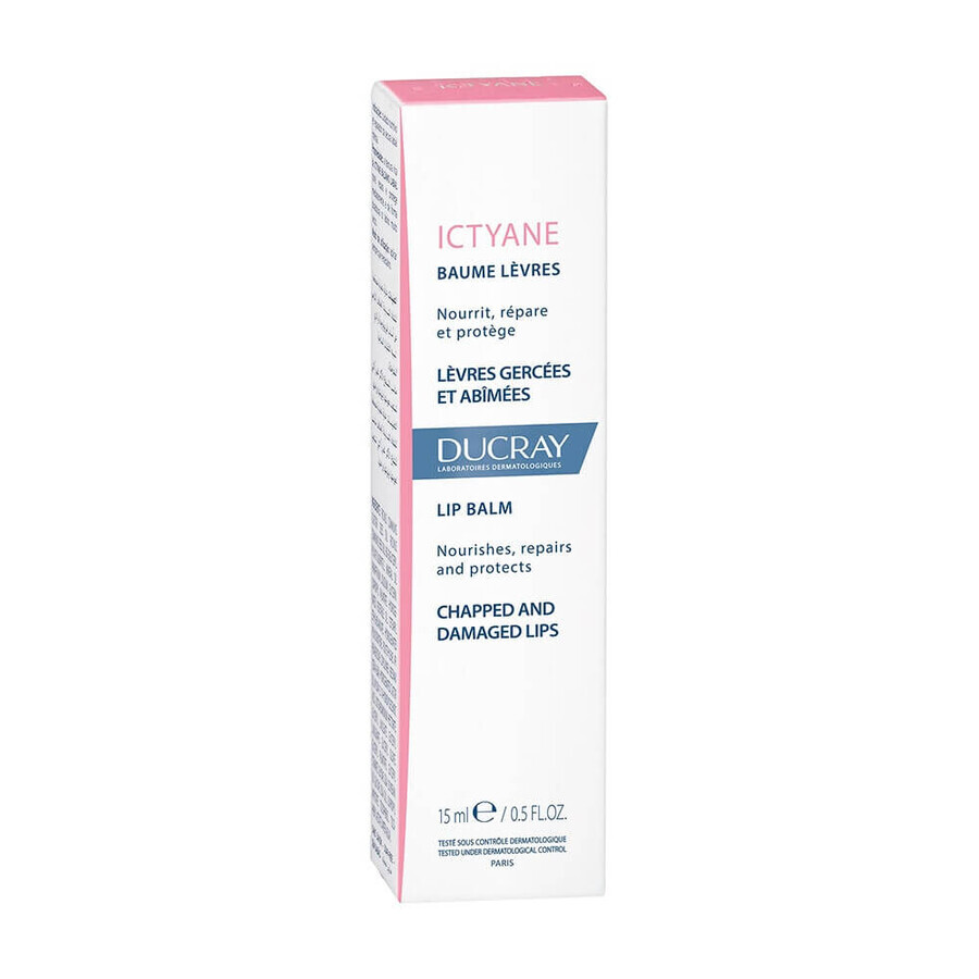 Ducray Ictyane Gebarsten en Beschadigde Lippen Balsem 15ml