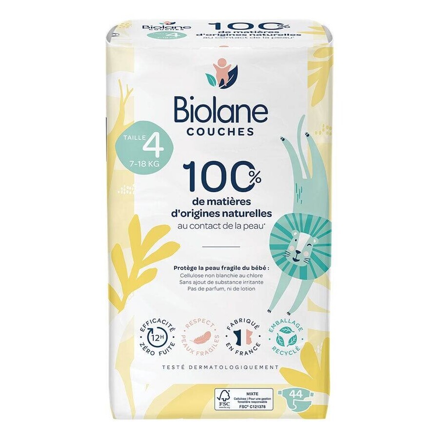 Acquista Biolane Naturali Pannolini ecologici taglia 4 x44 Biolane Naturali Pannolini ecologici taglia 4 x44