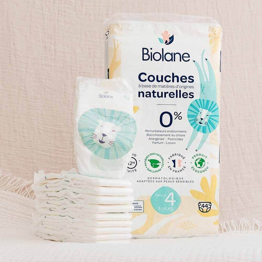 Biolane Naturali Pannolini ecologici taglia 4 x44 Biolane Naturali Pannolini ecologici taglia 4 x44