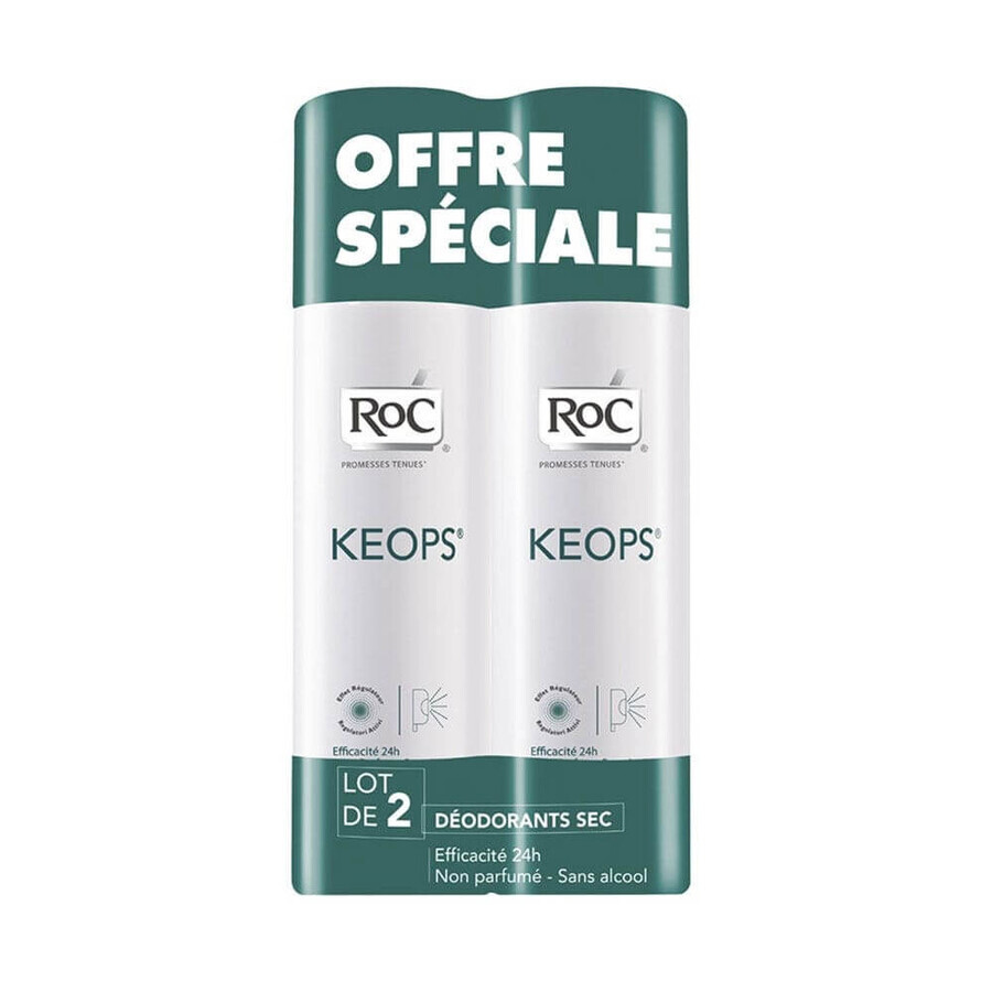 Comprar Roc Desodorante Spray Humedad Seca Abundante Keops 2x150ml Roc Desodorante Spray Humedad Seca Abundante Keops 2x150ml