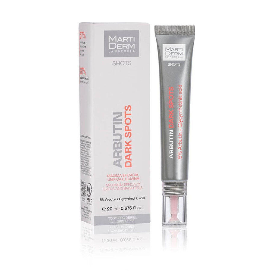 Acquista Martiderm Shots Abrutin Macchie scure Pour tous i tipi di pelle 20ml Martiderm Shots Abrutin Macchie scure Pour tous i tipi di pelle 20ml