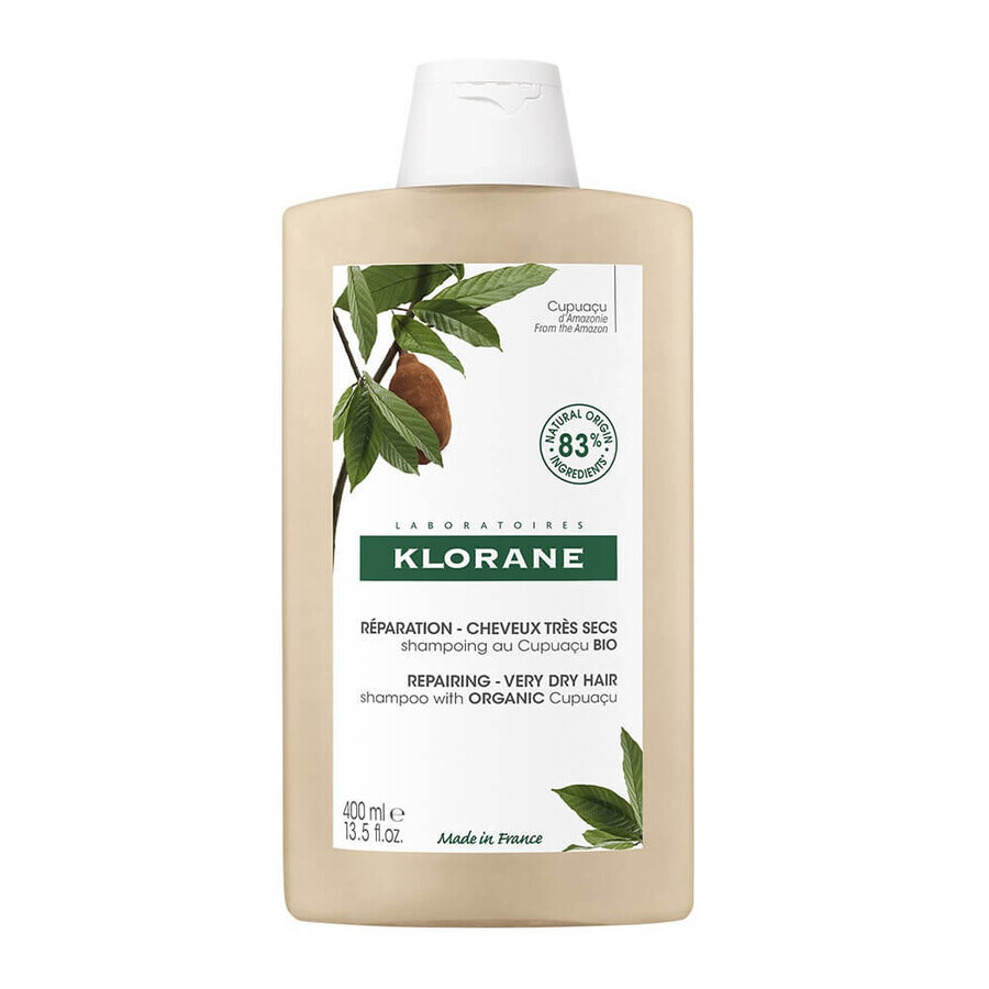 Acquista Klorane Cupuaçu Shampoo Riparatore Bio Capelli molto secchi 400ml Klorane Cupuaçu Shampoo Riparatore Bio Capelli molto secchi 400ml