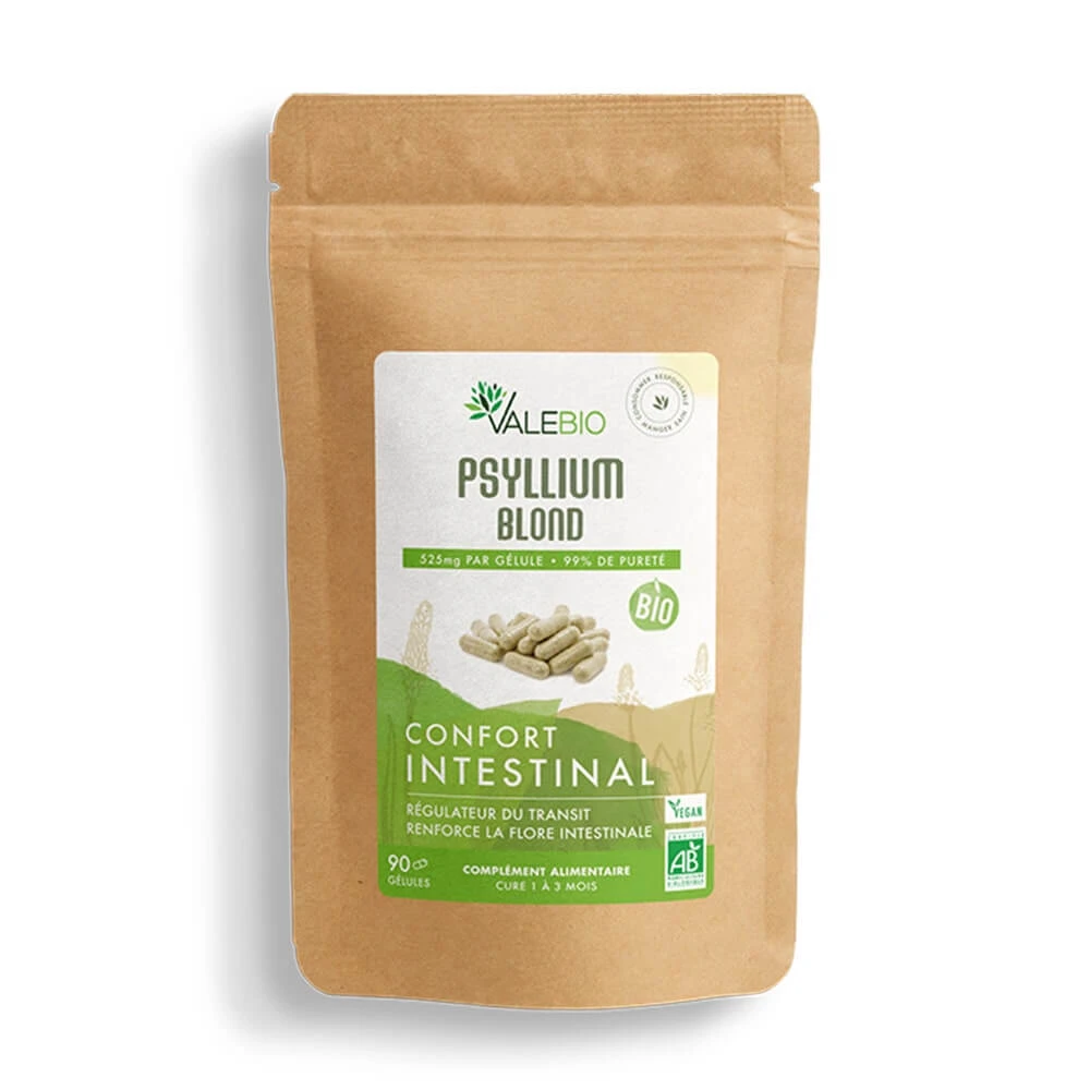 Valebio Organic Psyllium Blonde 90 capsules
