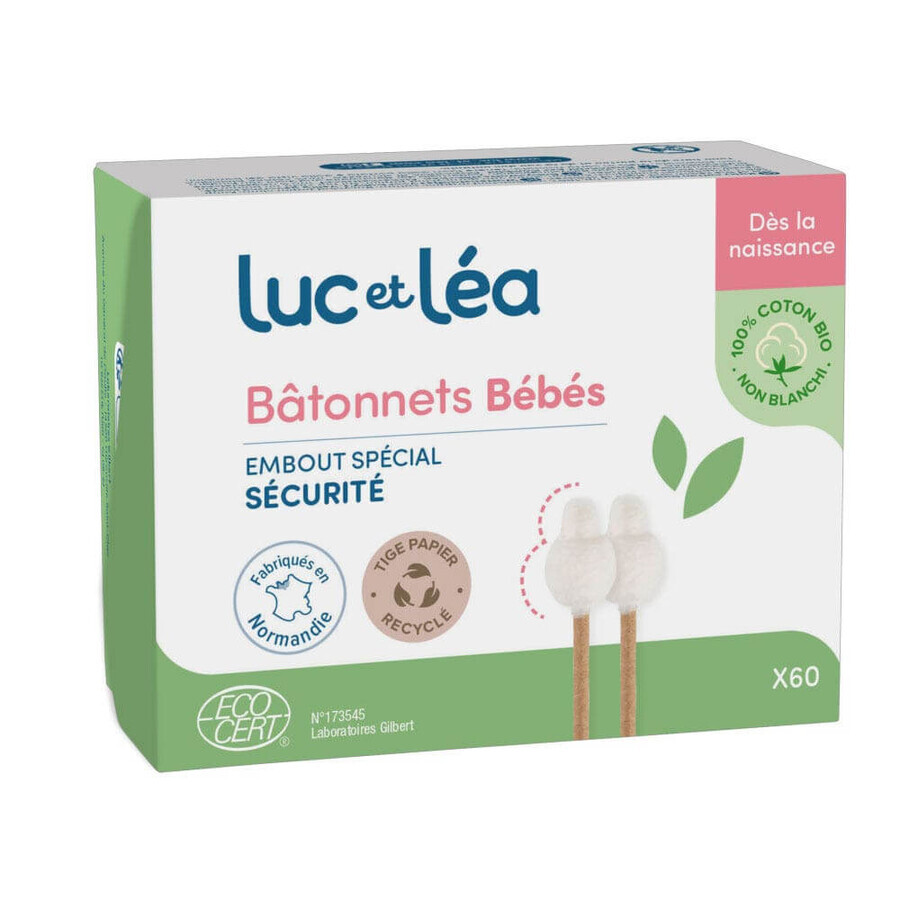 Luc Et Lea Bâtonnets bébés embout spécial sécurité x60