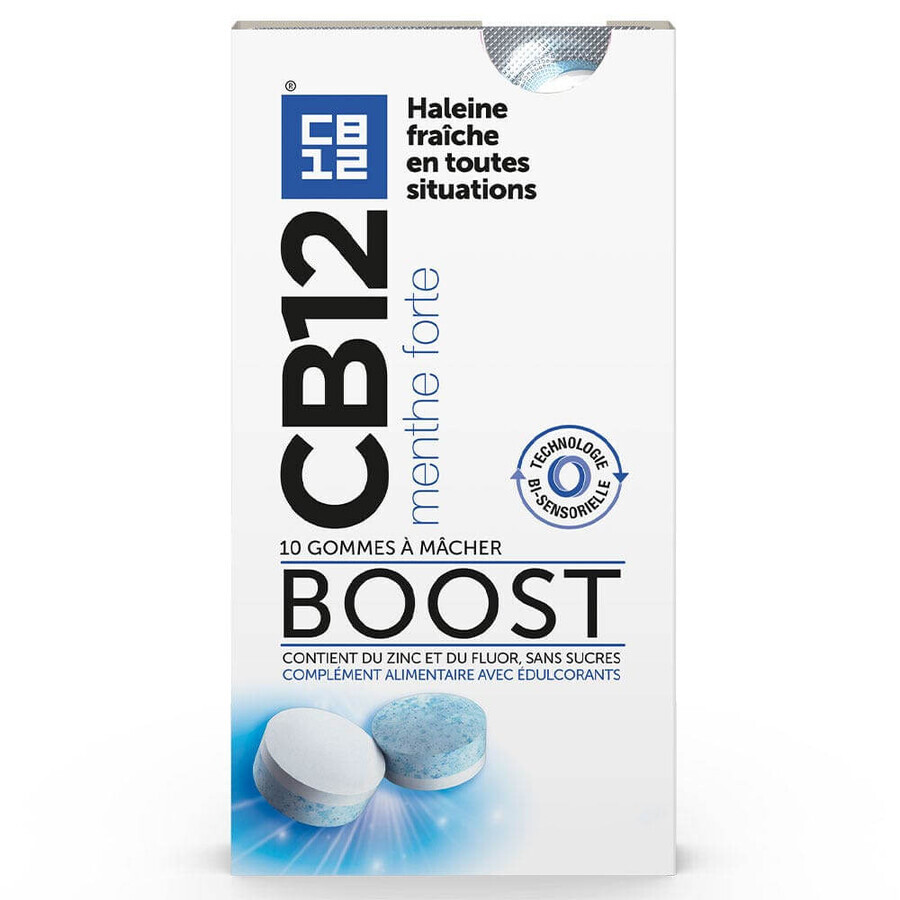 Cb12 Boost Sugar-Free Chewing Gum X10 10 Gommes à Mâcher
