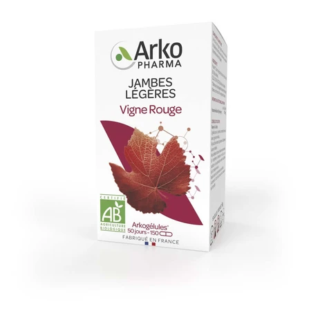Arkopharma Arkogélules Vigne Rouge Bio Jambes Légères 150 gélules