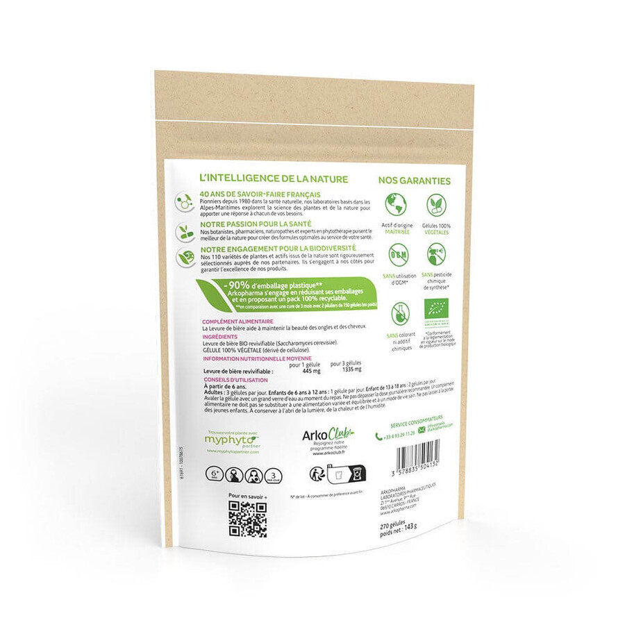 Arkopharma Arkocapsule Levure De Bière Bio 270 gélules
