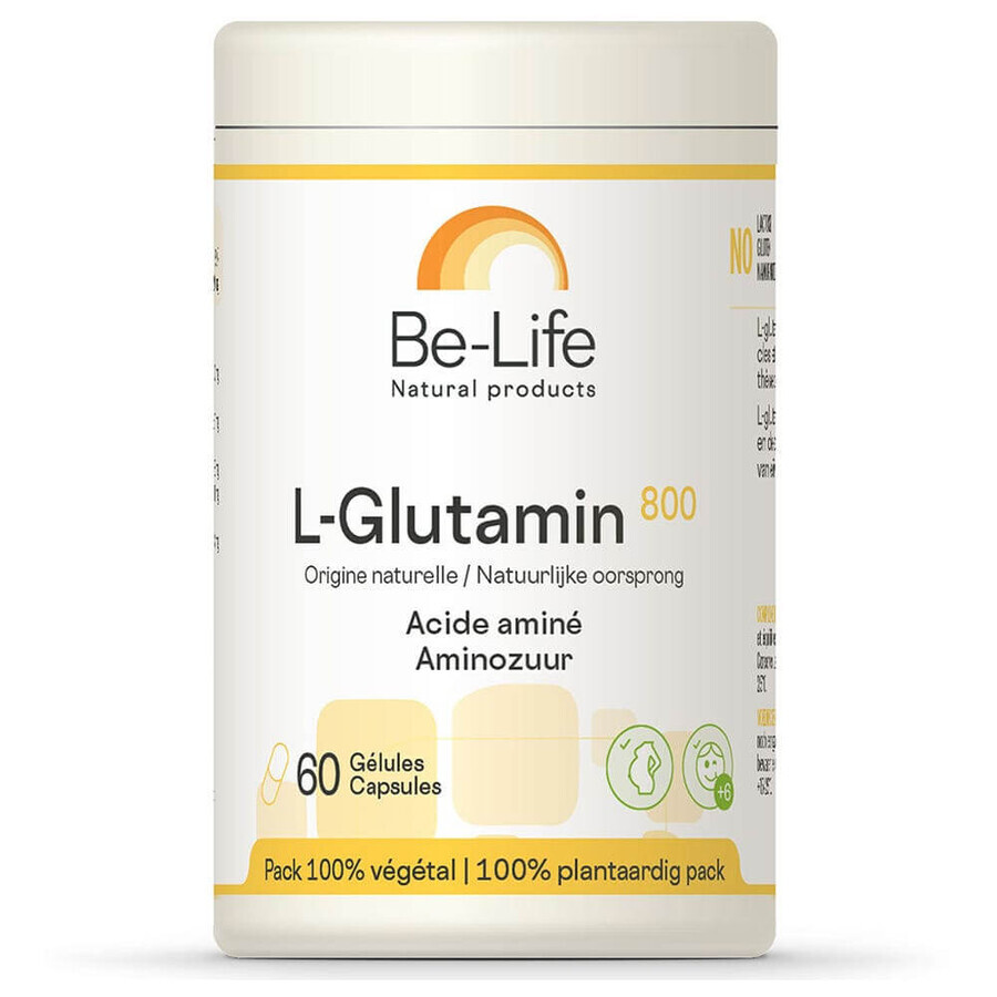 Be-Life L-Glutamine 800 Aminozuur 60 Capsules