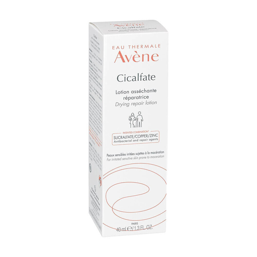 Avène Cicalfate Loțiune de uscare pentru pielea sensibilă predispusă la macerare 40ml Avène Cicalfate Loțiune de uscare pentru pielea sensibilă predispusă la macerare 40ml