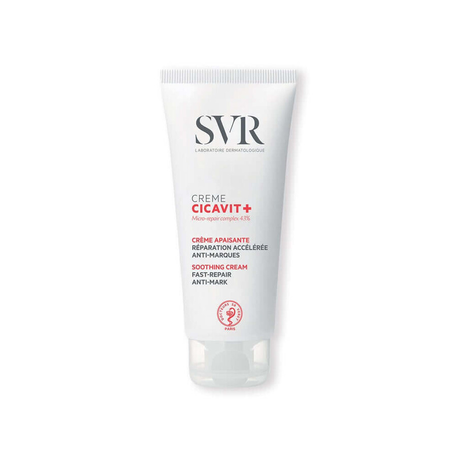 Svr Cicavit+ Beruhigende Creme, beschleunigte reparative Wirkung, Anti-Flecken 100ml