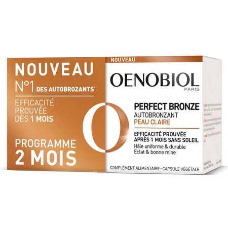 Oenobiol Perfect Bronze Autobronceador Piel Clara 2x30 cápsulas