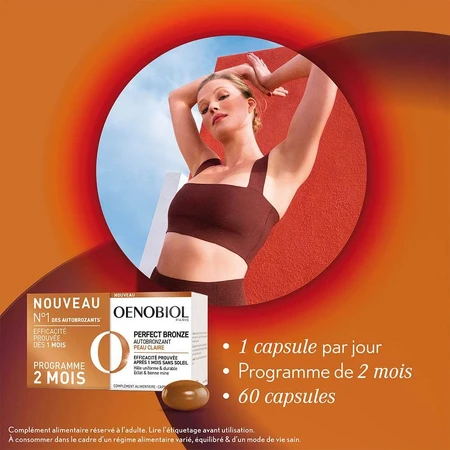 Oenobiol Perfect Bronze Autobronceador Piel Clara 2x30 cápsulas