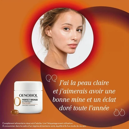Oenobiol Perfect Bronze Autobronceador Piel Clara 2x30 cápsulas