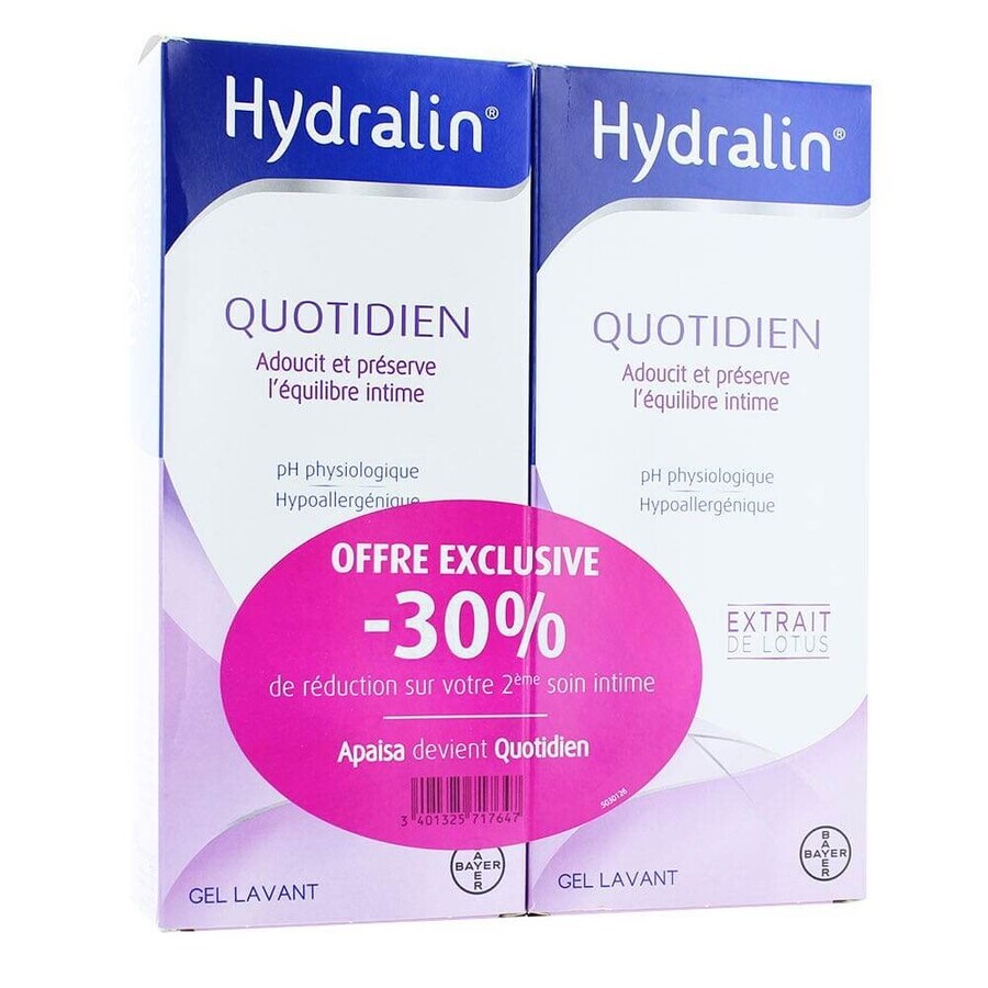 Comprar Hydralin Limpiador Íntimo Uso Diario 2X400ml Hydralin Limpiador Íntimo Uso Diario 2X400ml