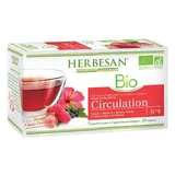 Herbesan Hibiskus und Cassis Aufguss für den Kreislauf Bio Cassis und Himbeer Geschmack 20 Beutel