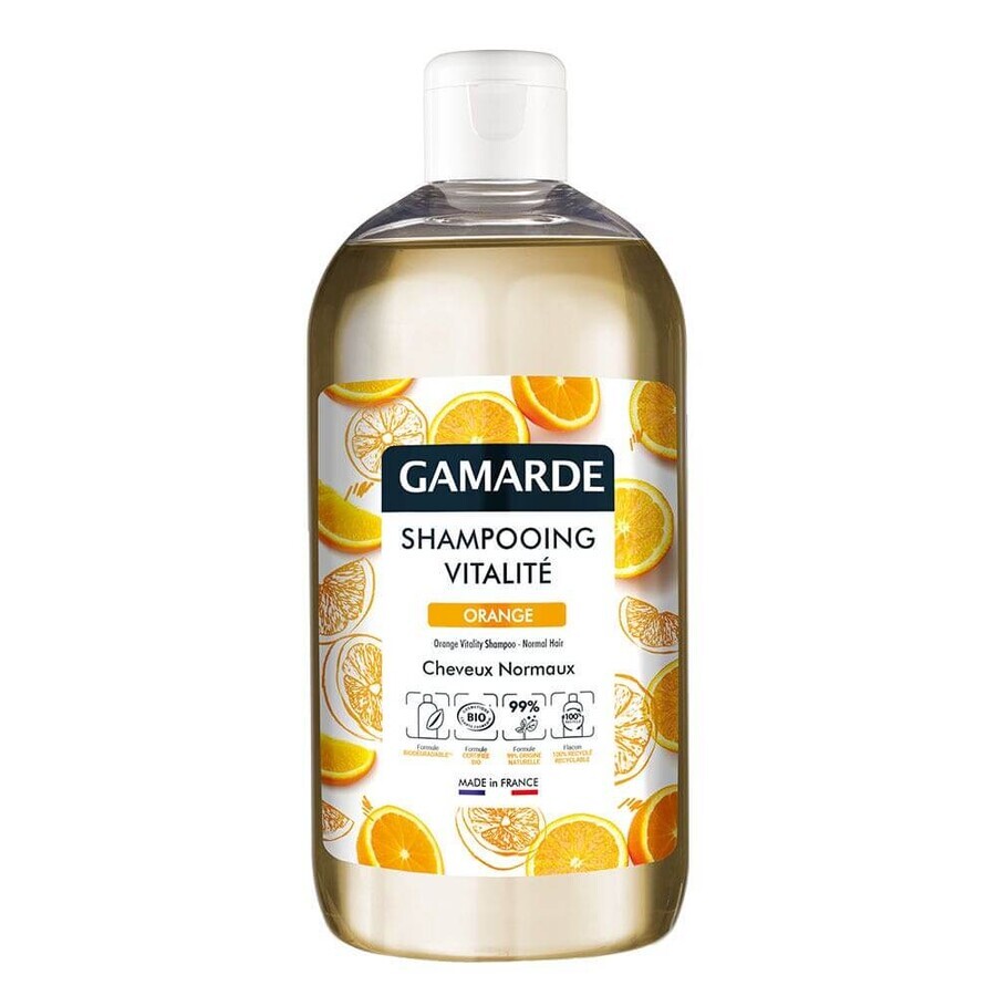Gamarde Biologische Shampoo Vitaliteit Sinaasappel Normaal Haar 500ml