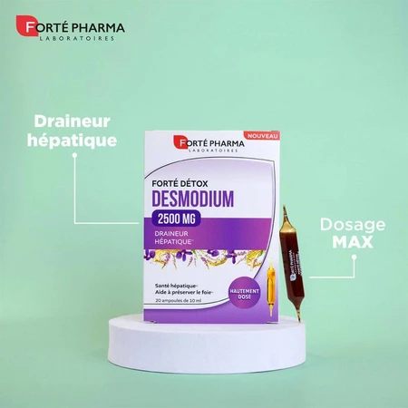 Forté Pharma FortéDétox Desmodium Hígado 2500 MG 20 Ampollas