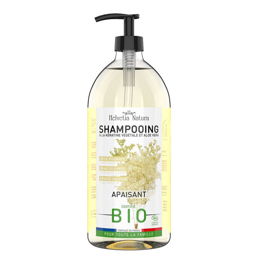 Helvetia Natura Biologische Kalmerende Shampoo Met Plantaardige Keratine en Aloë Vera 1L