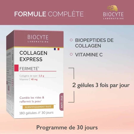 Biocyte Colágeno Antiedad Express 180 cápsulas