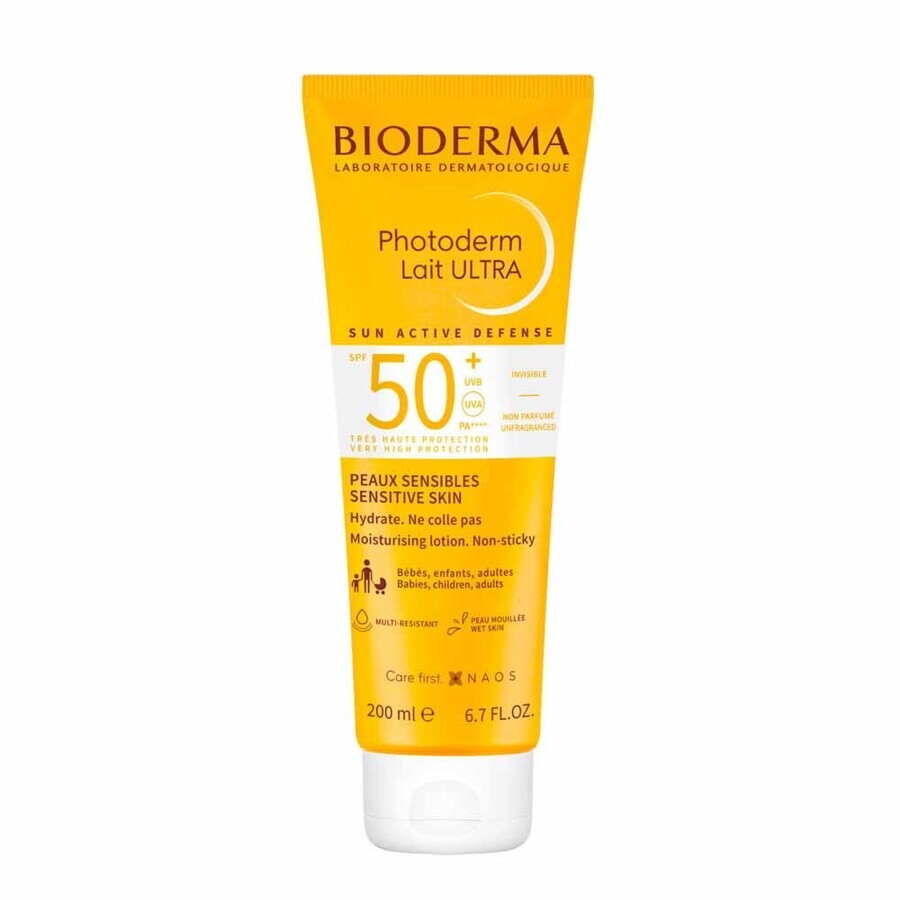 Boutique Bioderma Photoderm Lait ULTRA SPF50+ Peaux sensibles 200ml Bioderma Photoderm Lait ULTRA SPF50+ Peaux sensibles 200ml